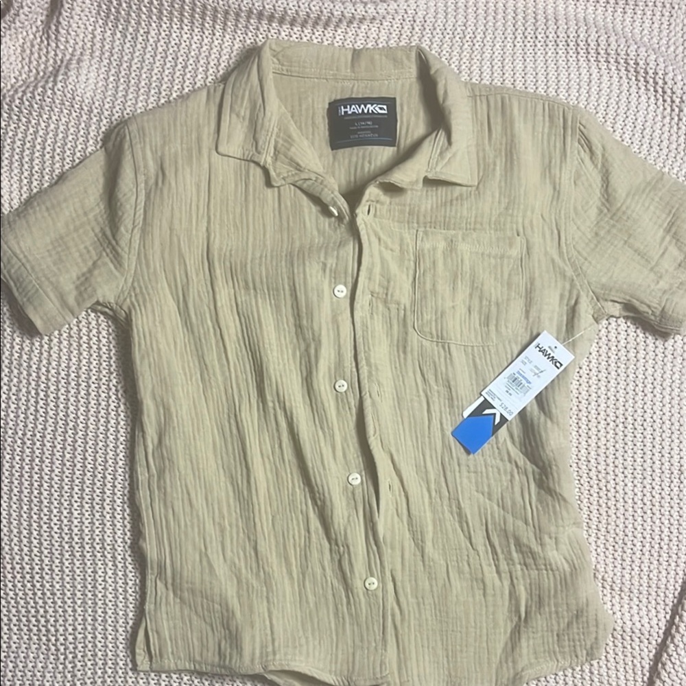 Hawke & Co Tan Short Sleeve Shirt